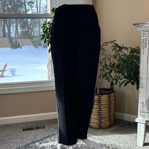NWT Black wirh white stripe Leg Pants